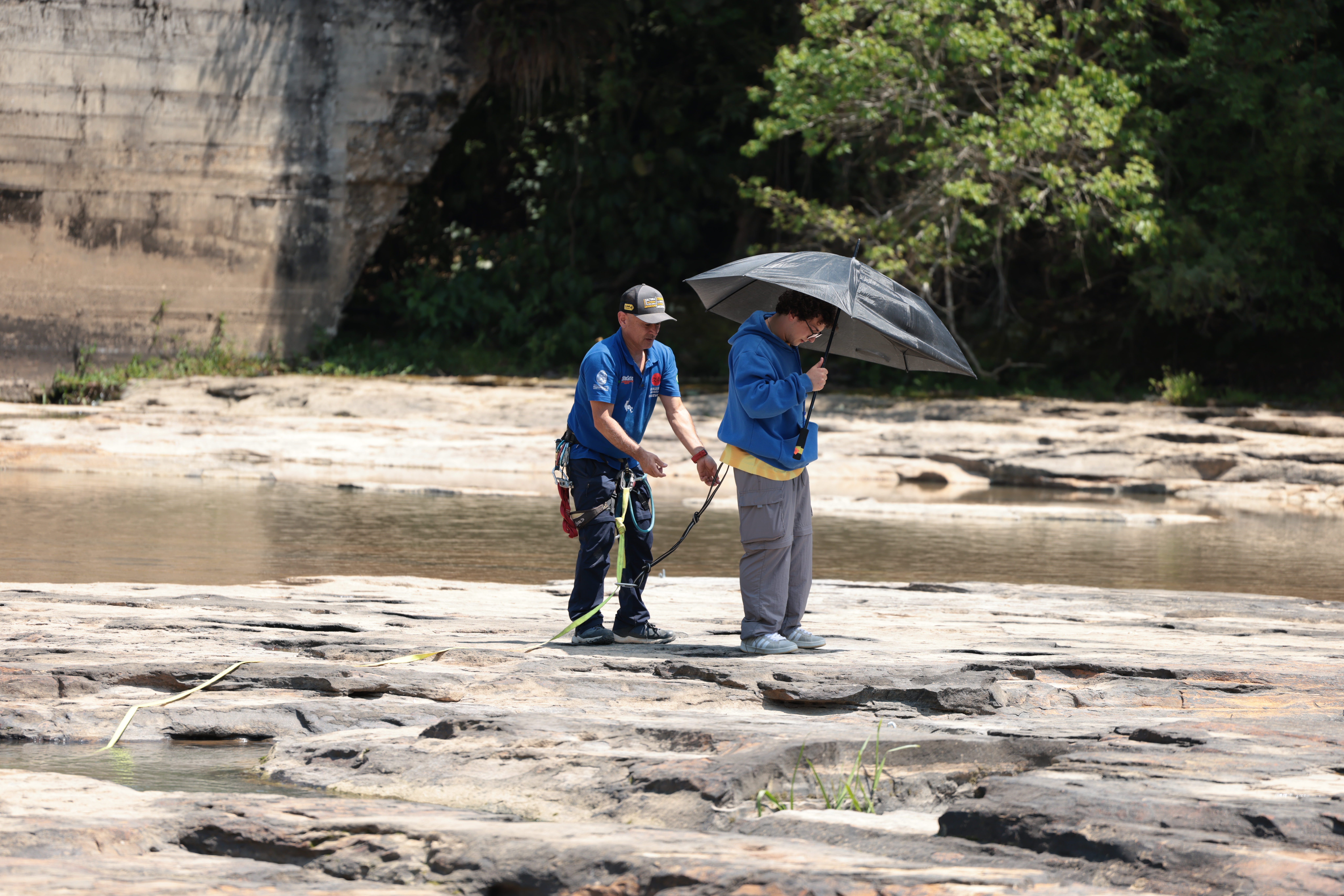 Boris na cachoeira